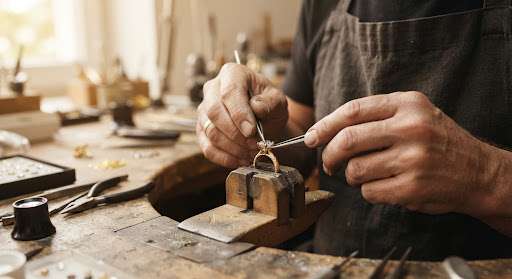 Master Artisan crafting jewelry
